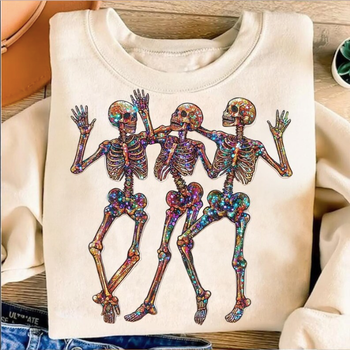 Iridescent Skeleton Sweatshirt